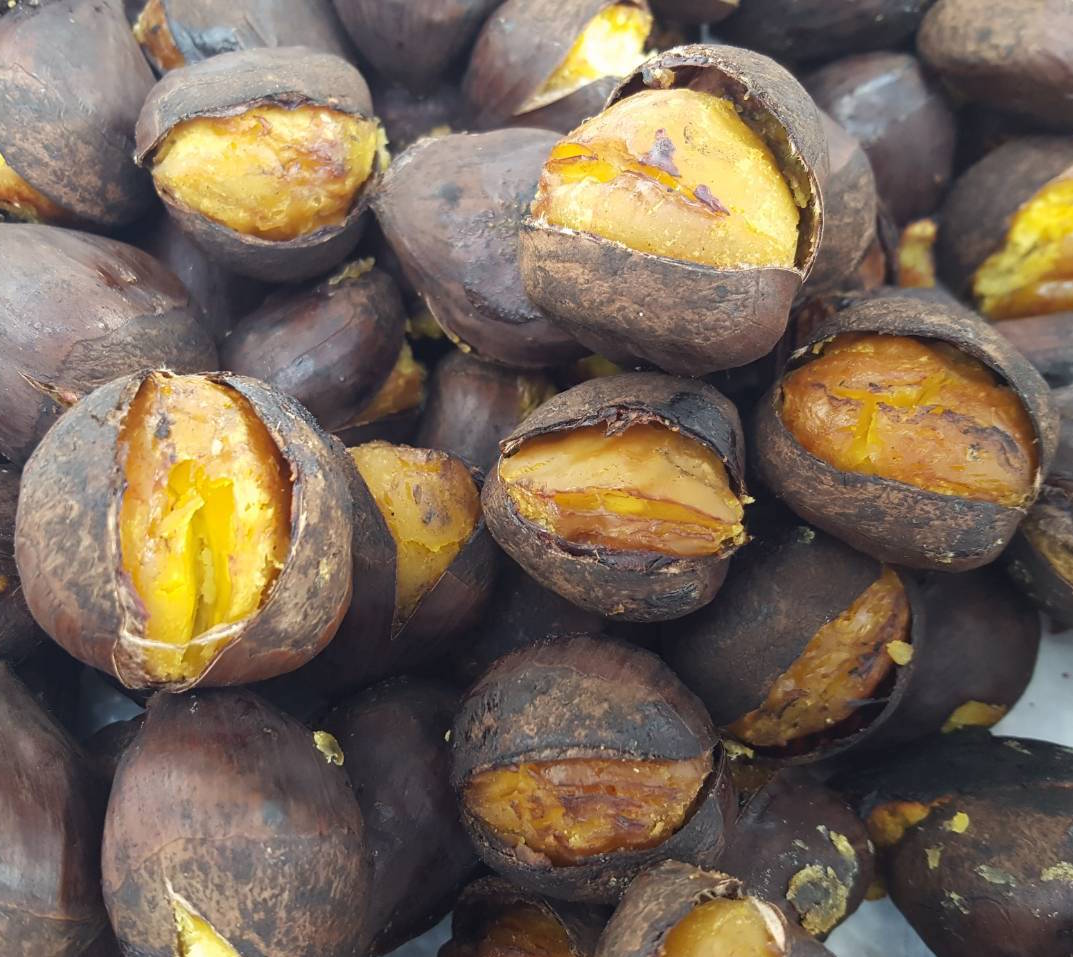 焼き栗の販売と春の始まり